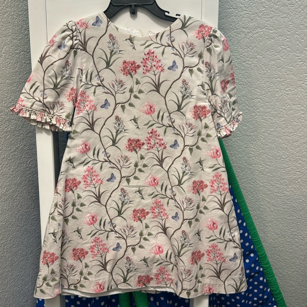 Luli & me hummingbird flower jeweled dress. 5T